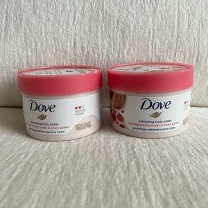 Dove Exfoliating Body scrub set of (2)